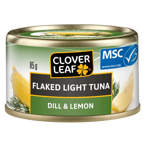 Clover leaf and dil lemon flaked ligh tuna 85g