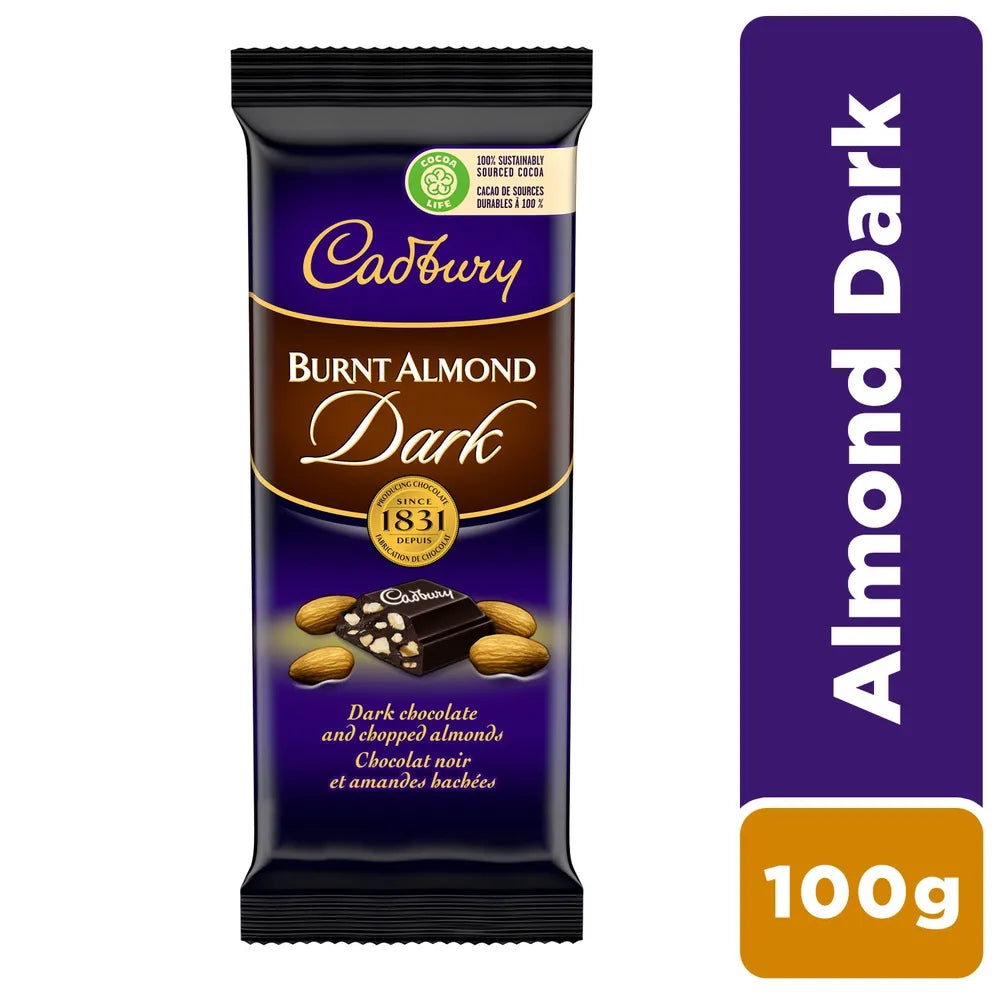 Cadbury Diary Milk Burnt Almond Dark 90g