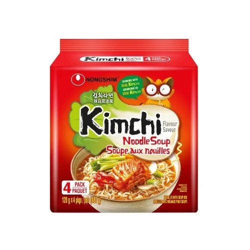 Nongshim Spicy Kimchi Ramyun Noodles 4pk