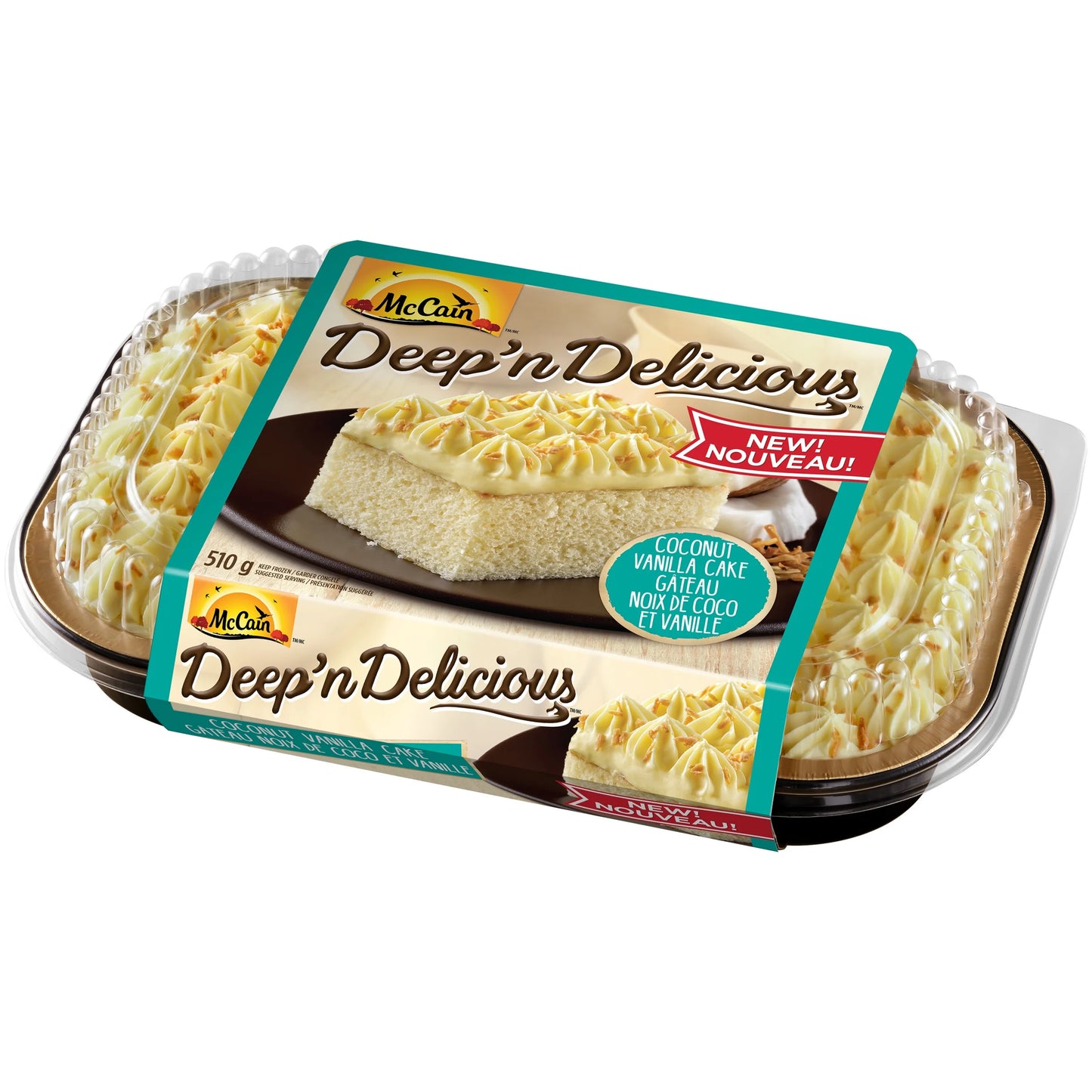 McCain Deep'n Delicious Vanilla Coconut Cake 510g