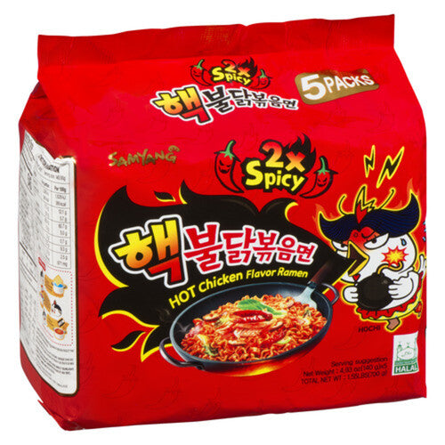 Samyang Hot Chicken Flavour 2x Spicy Ramen 5pk