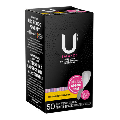 U by Kotex Balance Regular 50pk Liners