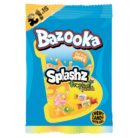 Bazooka Splashz Tropical Punch 120g