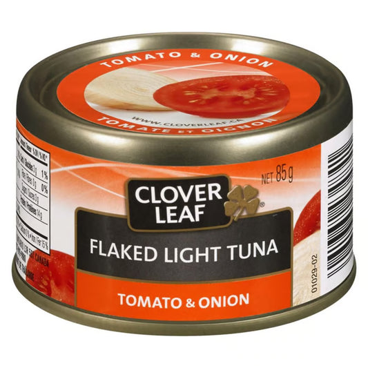Clover leaf tomoato and onion flaked light tuna 85g