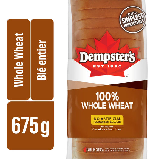 Dempsters Whole Wheat Bread 675g