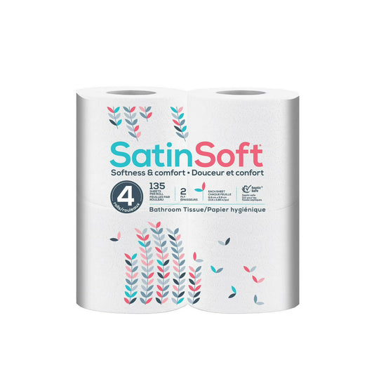 Satin Soft Bathroom Tissue 4pk
