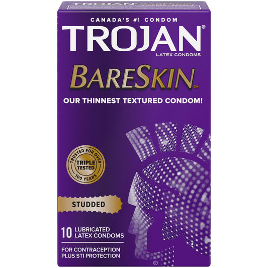 Trojan BareSkin Studded 10pk