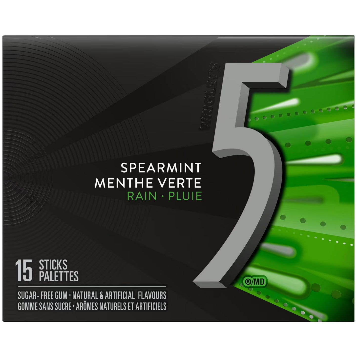 Wrigley's 5 Gum Spearmint 15 Sticks