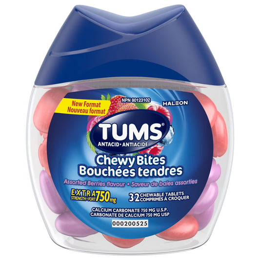 Tums Chewy Bites Assorted Berries 32pk