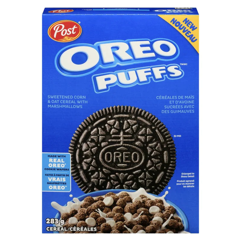 Post Oreo Puffs Cereal 283g