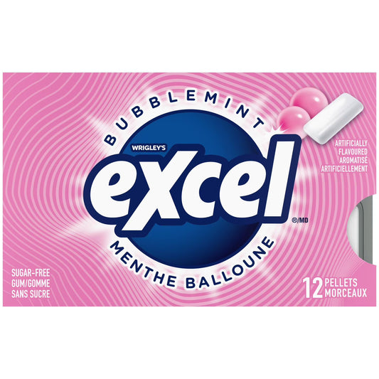 Wrigley's Excel Bubble Mint 12 pk