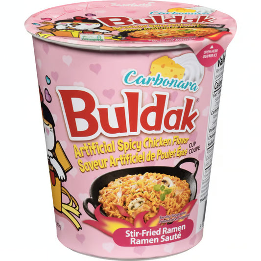 Samyang Hot Chicken Flavour Carbonara Cup Ramen Noodles 80g