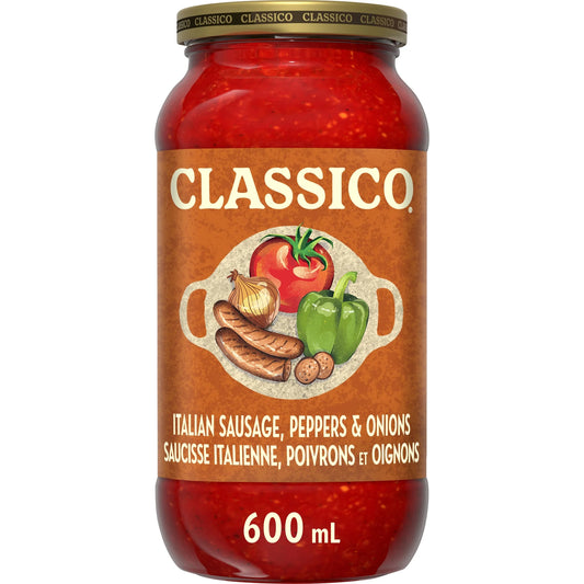 Classico Italian Sausage, Peppers & Onions Pasta Sauce 600ml