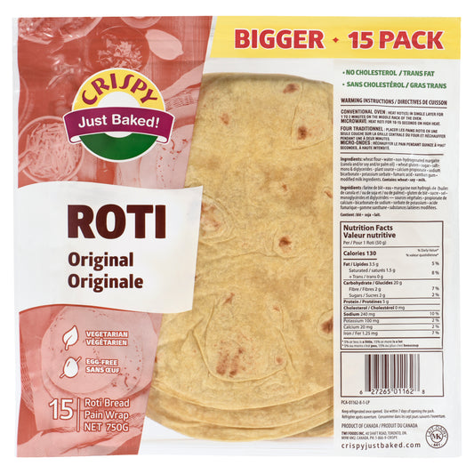 Crispy Original Roti 15pk 750g