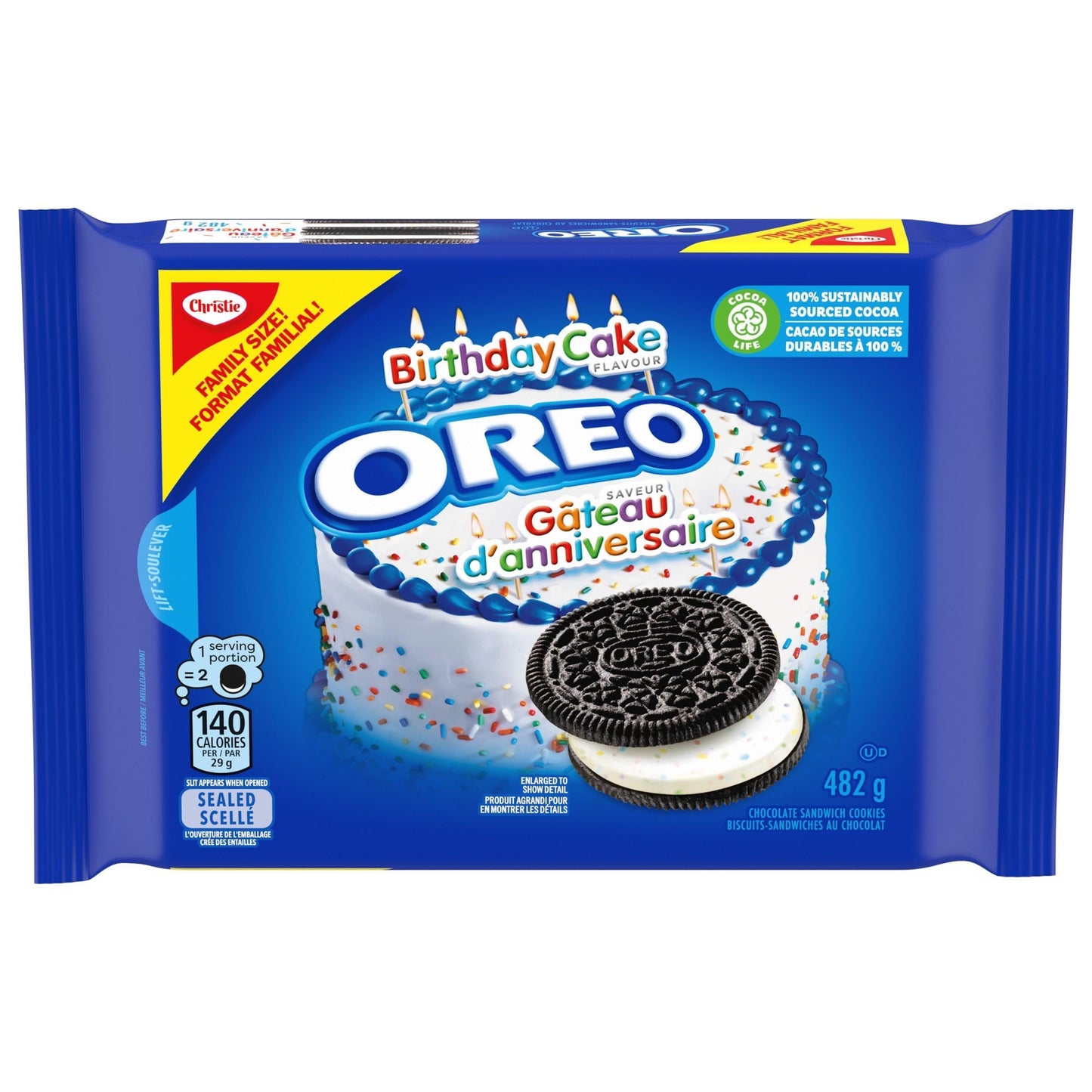 Oreo Birthday Cake Cookies Family Size  482g