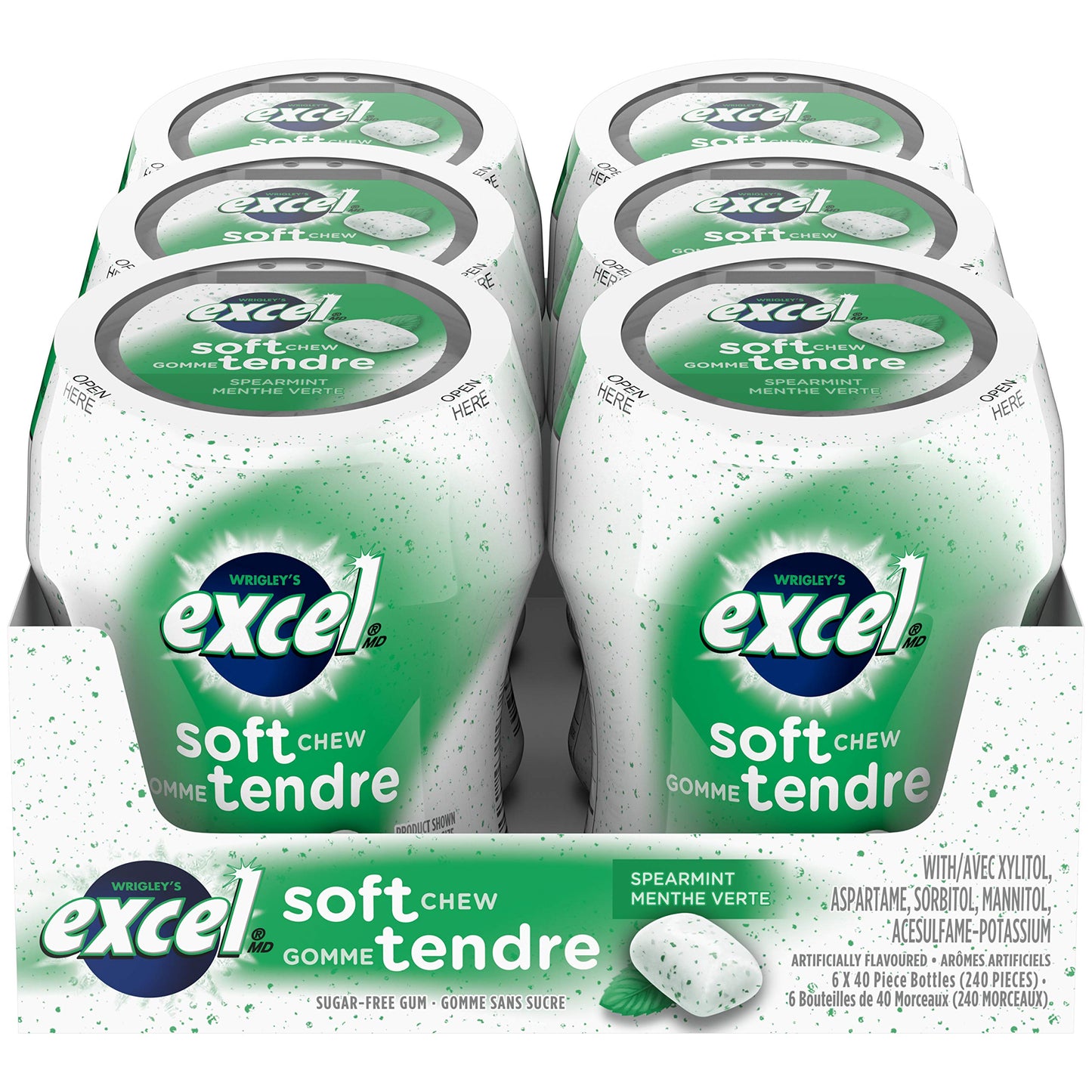 Wrigley's Excel Spearmint Soft Chew 60pk