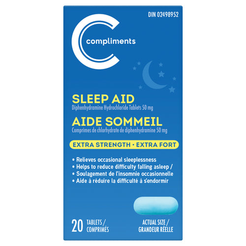 Compliments Sleep Aid Tablets 20pk