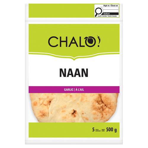 Chalo Garlic Naan 5pk 500g