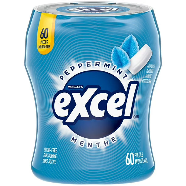 Wrigley's Excel Peppermint Sugar-Free 60pk