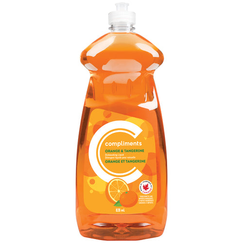 compliements orange and tangerine dishwashing liquid 800ml