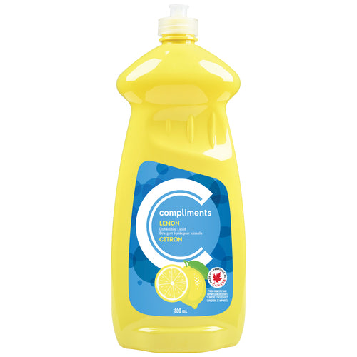 compliments lemon and dishwashing liquid 800ml