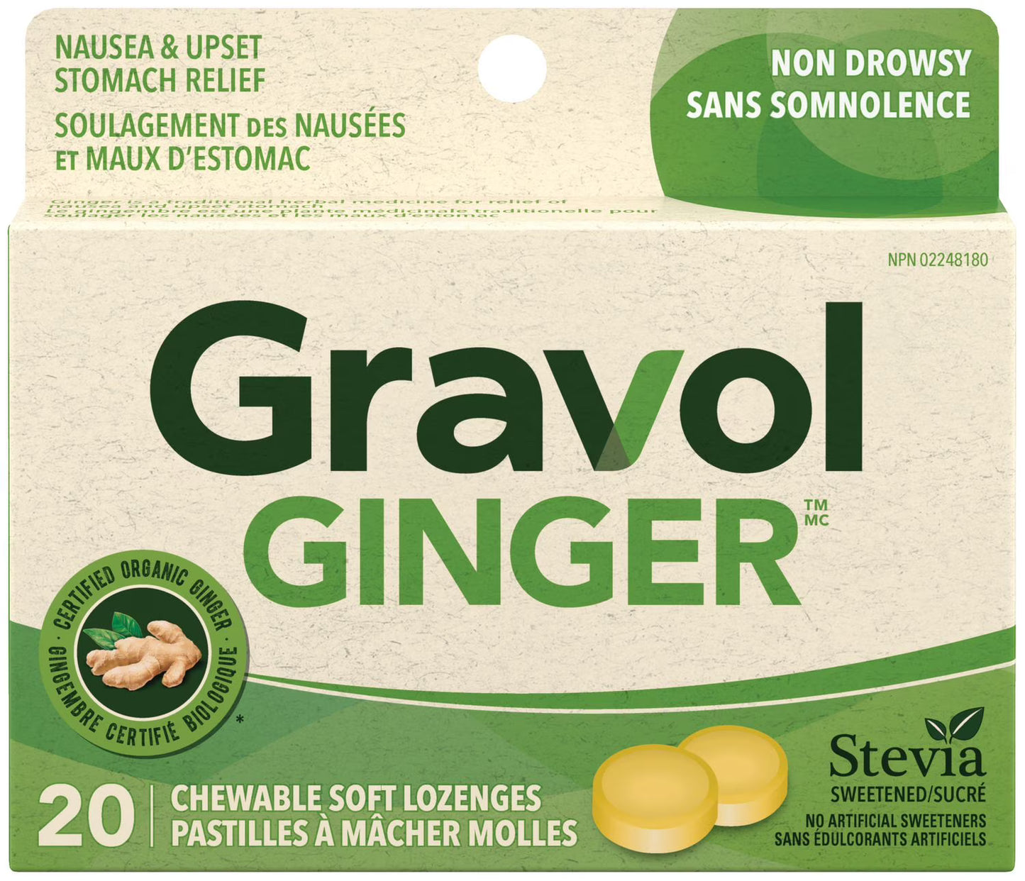 Gravol Ginger 20pk