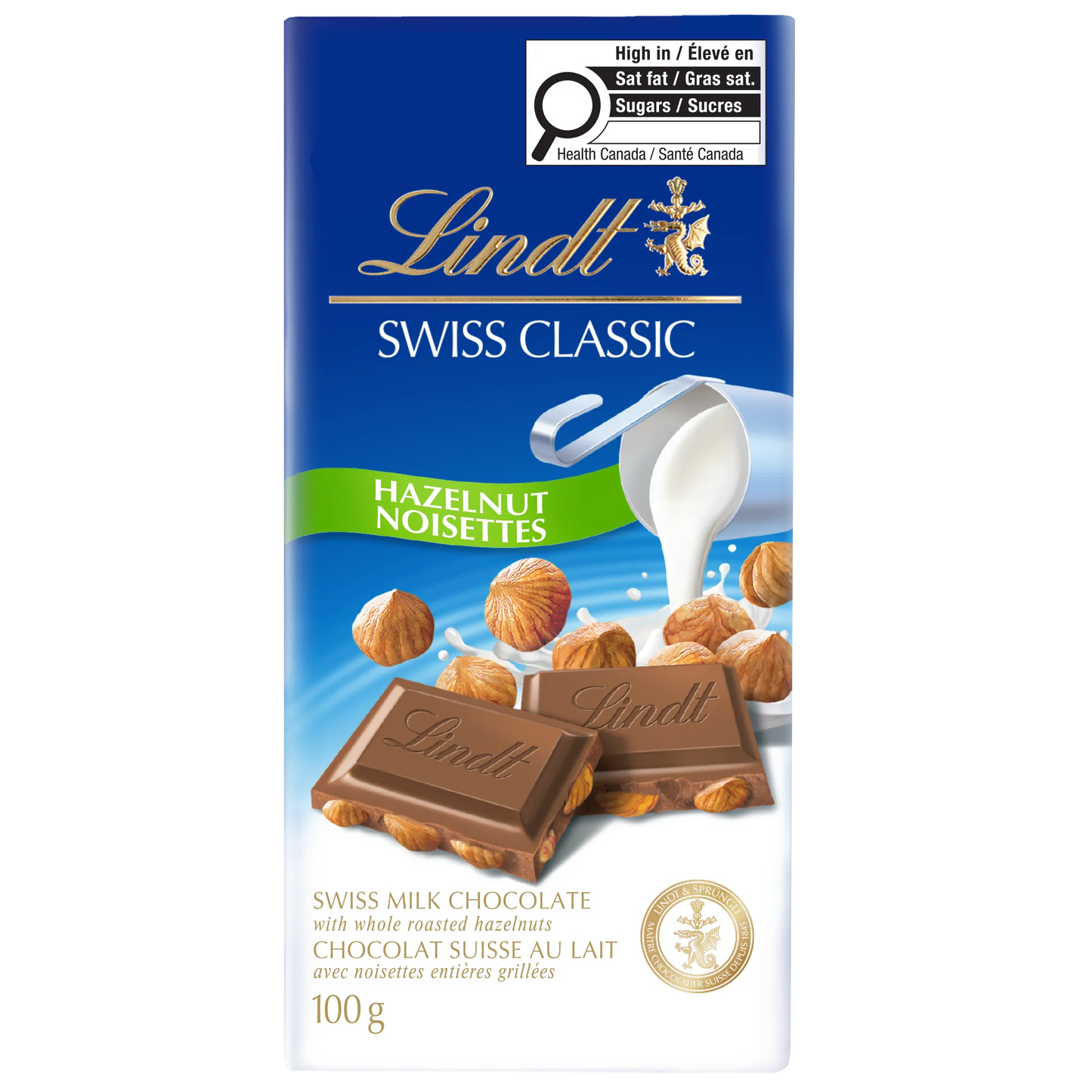 Lindt Swiss Classic Hazelnut 100g