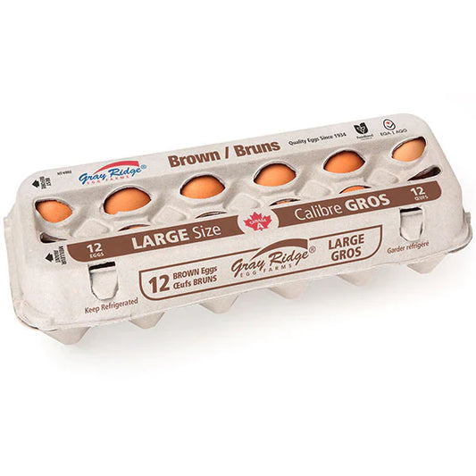 Gray Ridge Large Brown Eggs 12pk
