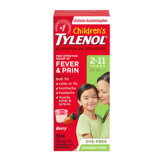 Tylenol Children Fever & Pain Cherry 100ml 2-11years