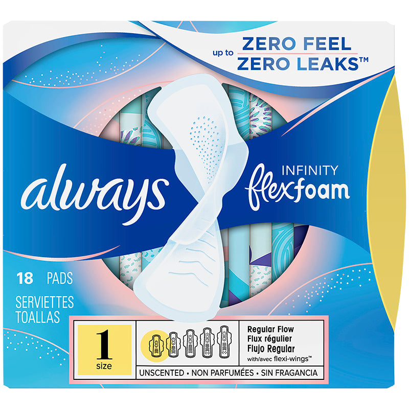 Always Infinity Flex Size Regular 18