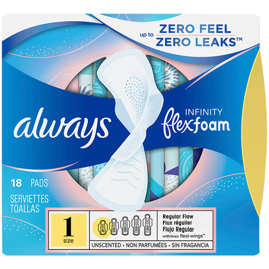 Always Infinity Flex Size Regular 18