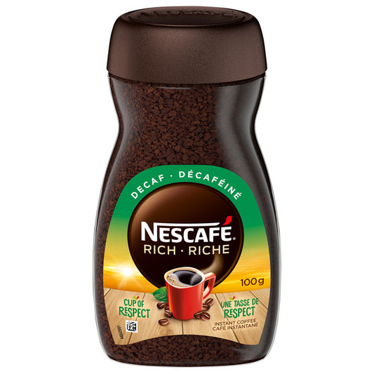 Nescafe Rich Decaf Instant Coffee 100g