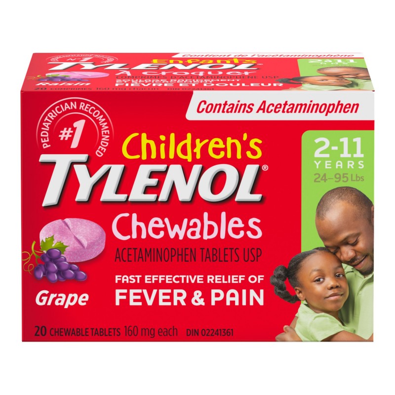Tylenol Children’s Chewable Grape 2-11 years 20pk
