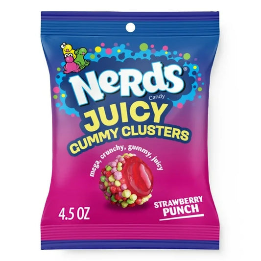 Nerds Juicy Gummy Clusters Strawberry Punch 127g