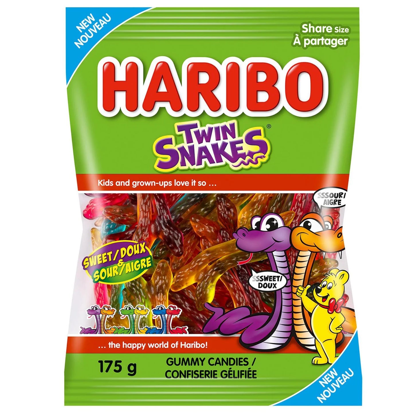 Haribo Twin Snakes 175g