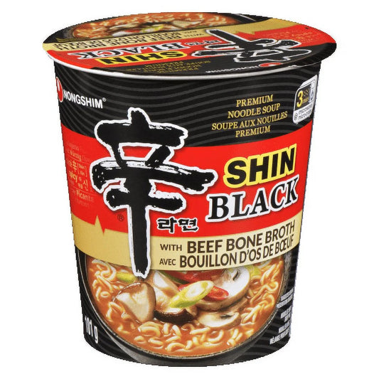 Nongshim Shin Ramyun Black Beef Bone Broth Cup Noodles 101g