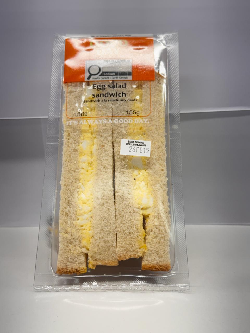 Good Day Egg Salad Sanwich 155g
