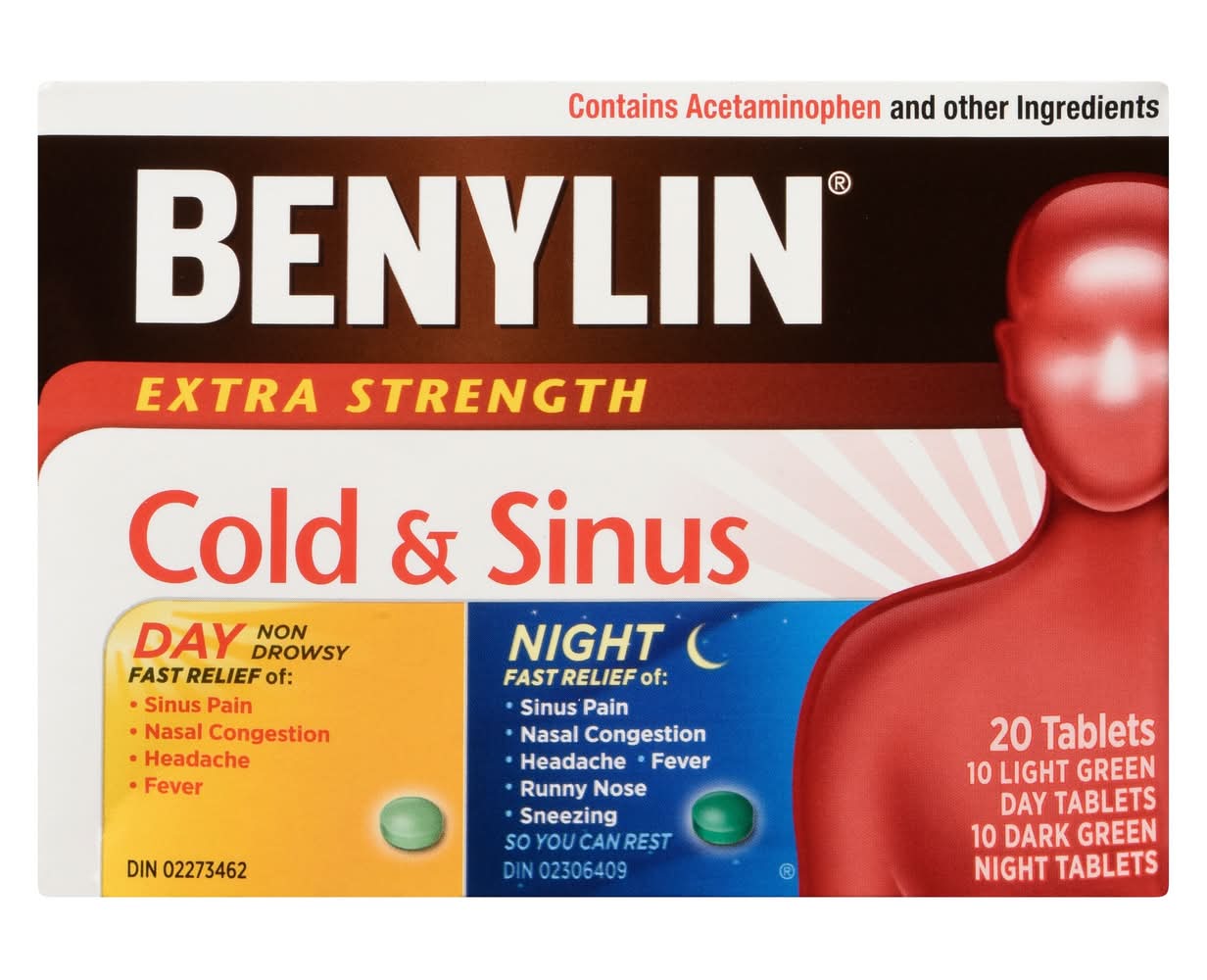 Benylin Cold & Sinus (Day & Night) 20pk