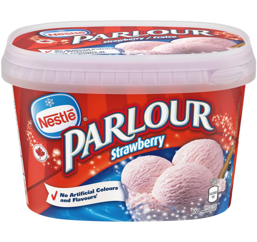 Nestle Parlour Strawberry Ice Cream 1.5L