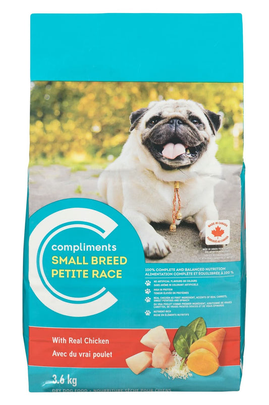 Compliments Small Bread Dog with Real Chicken Flavour 3.6kg