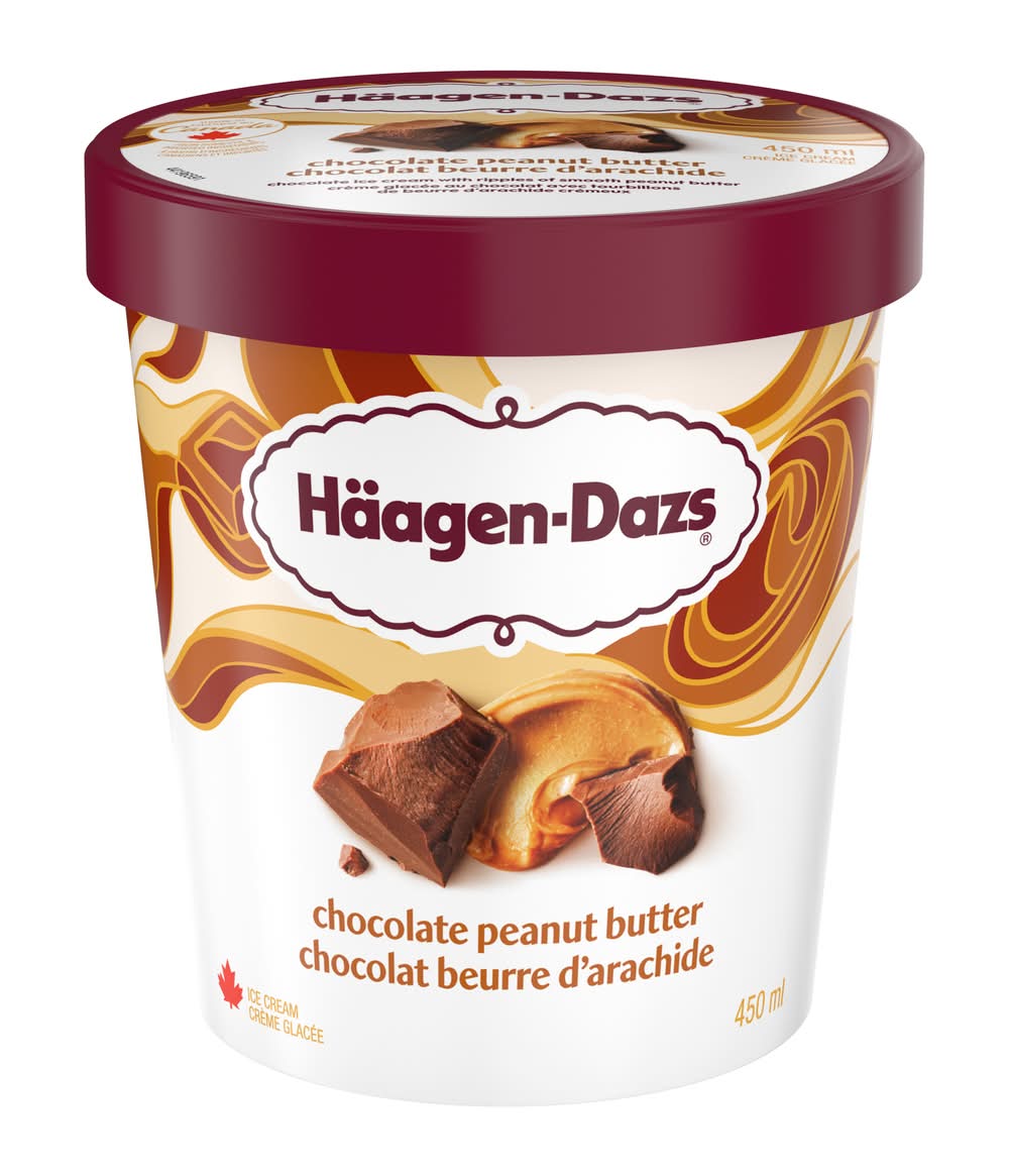 Haagen-Dazs Chocolate Peanut Butter Ice Cream 450ml