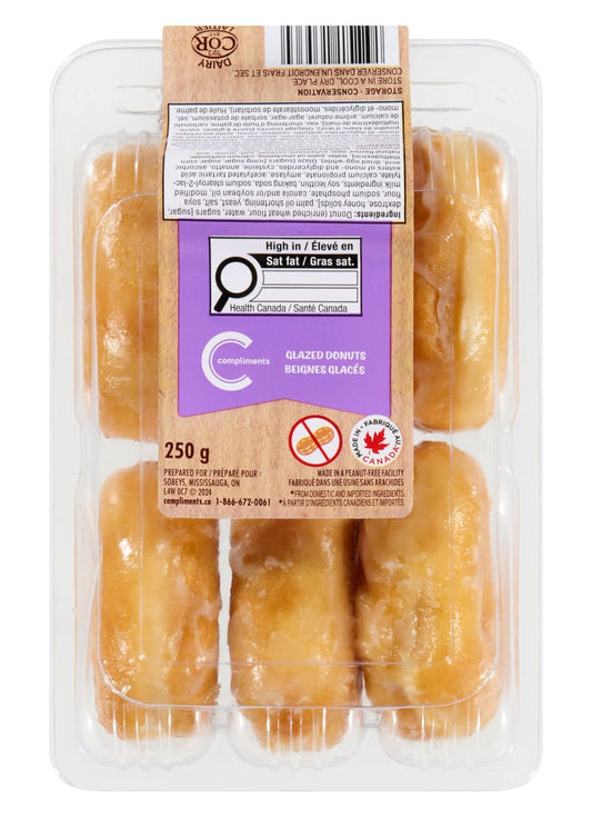 Compliments Glazed Donuts 250g