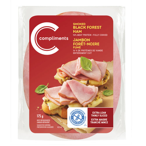 Compliments Smoked Black Forest Ham Slices 175g