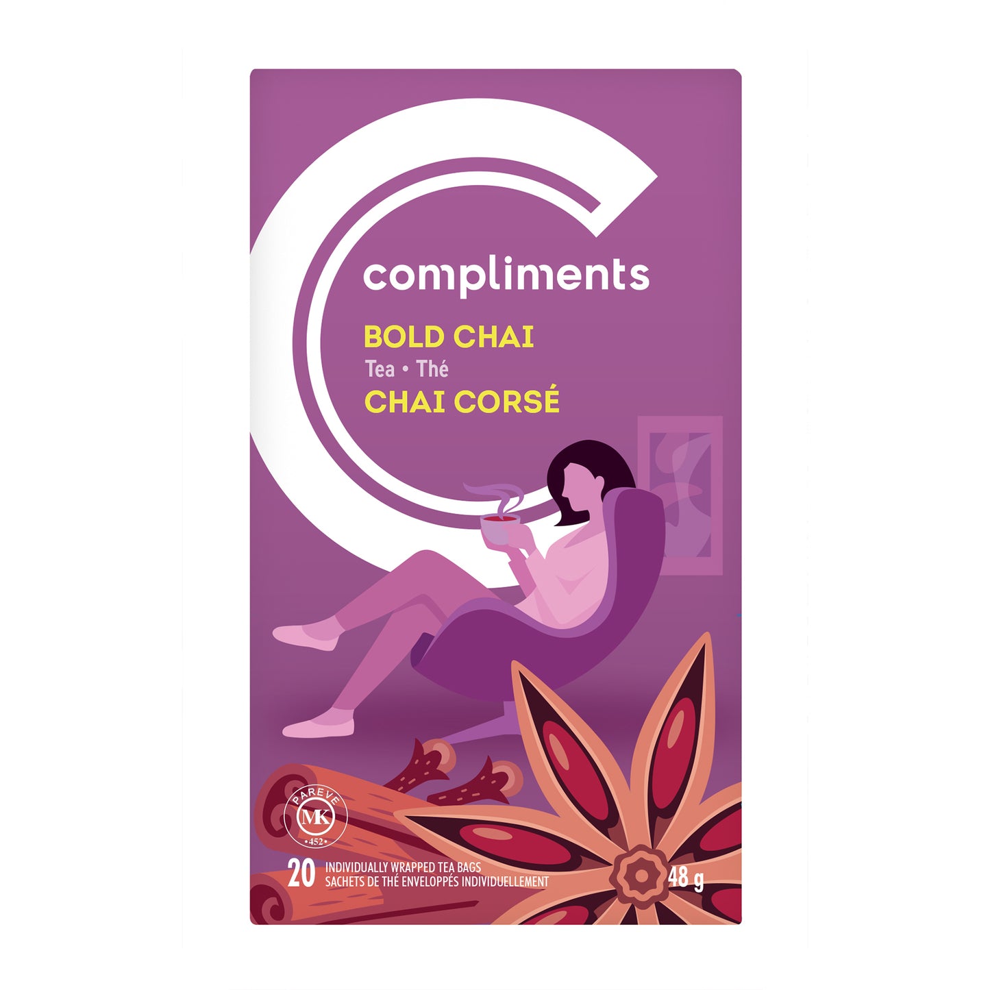 Compliments Bold Chai Tea 20 bags 48g