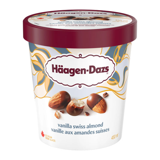 Haagen Dazs Vanilla Swiss Almond Ice Cream 450ml