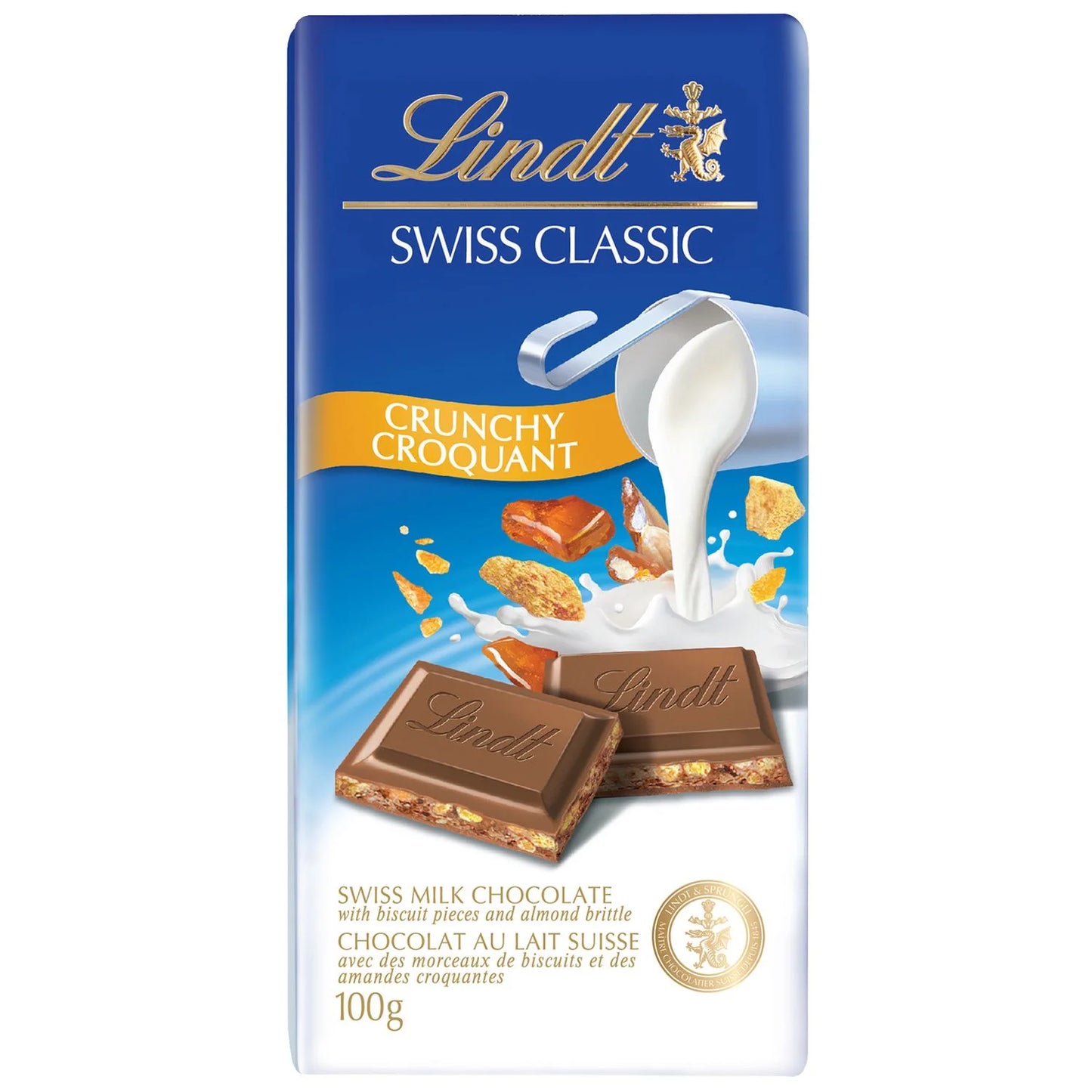 Lindt Swiss Classic Crunchy 100g