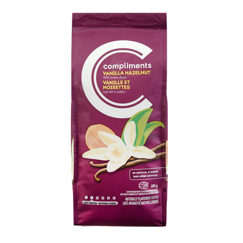Compliments Vanilla Hazelnut ground Coffee 300g