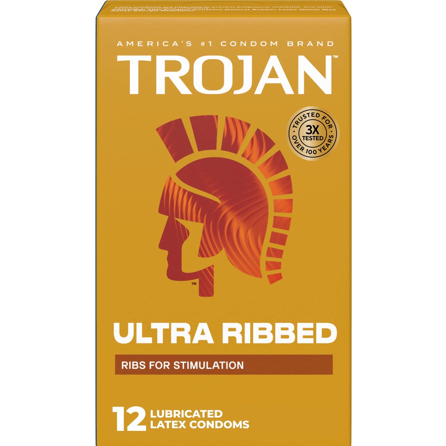 Trojan Ultra Ribbed 12pk