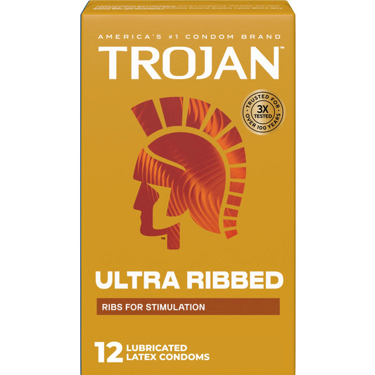 Trojan Ultra Ribbed 12pk