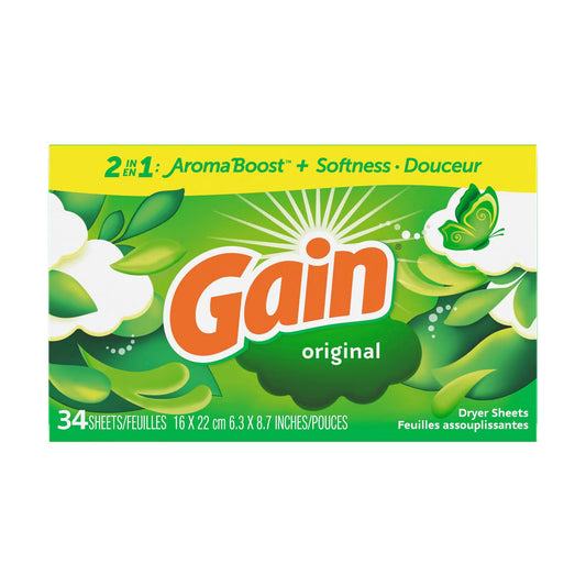 Gain original dryer sheets 34